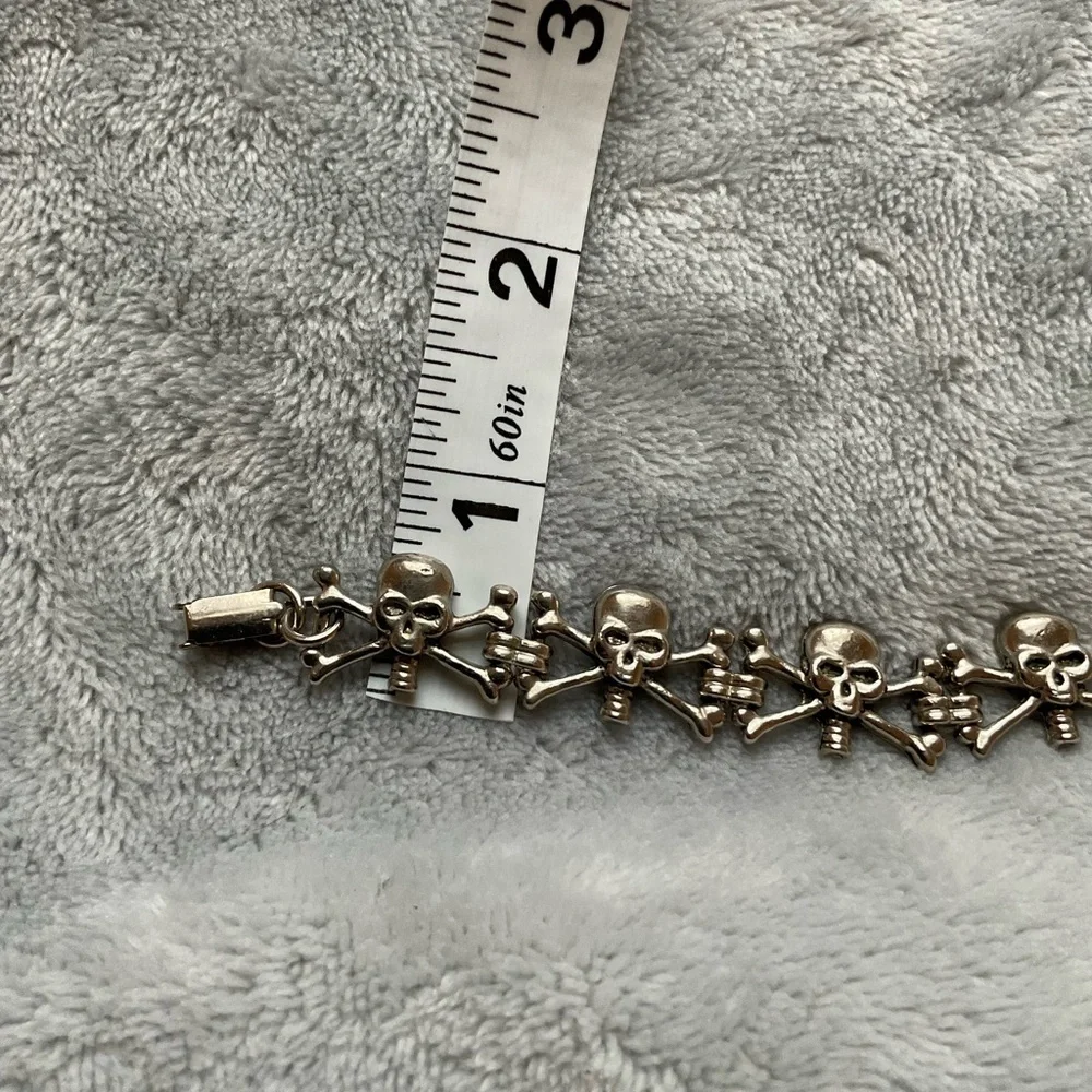 Skulls & Bones Pewter Bracelet